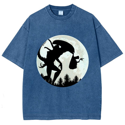 Space Creature Vintage Distressed T-shirt