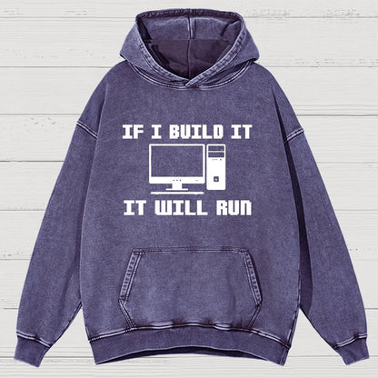 Pc Builder Computer Nerd Vintage Distressed Hoodie