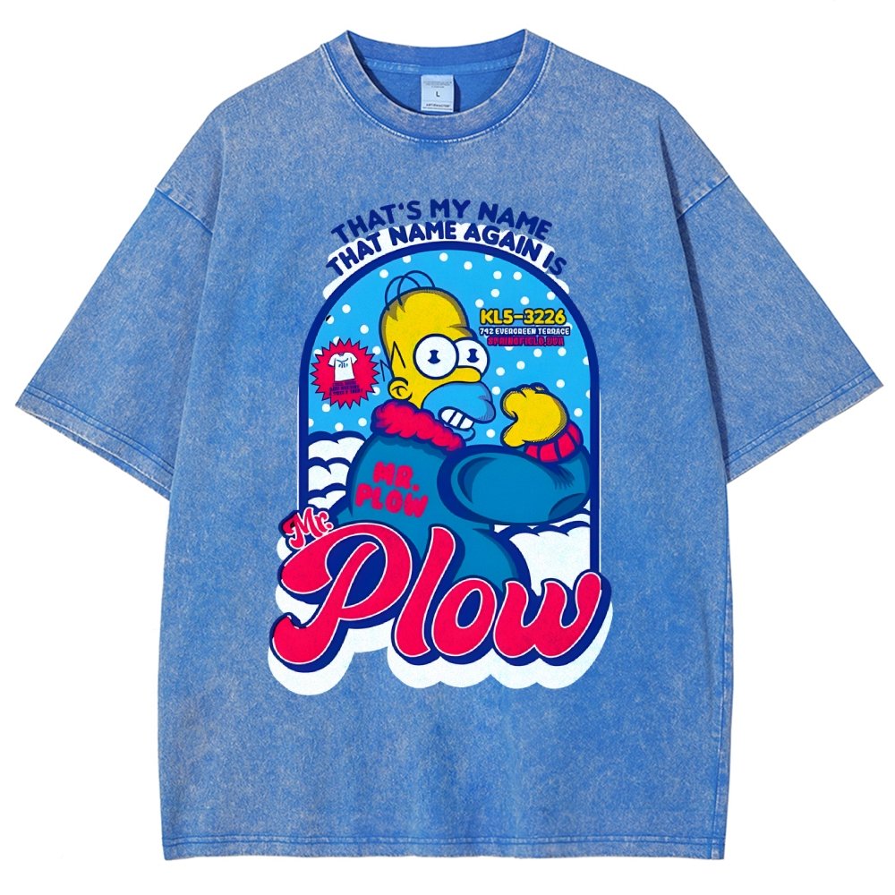 Mr. Snowplow Vintage Distressed T-shirt