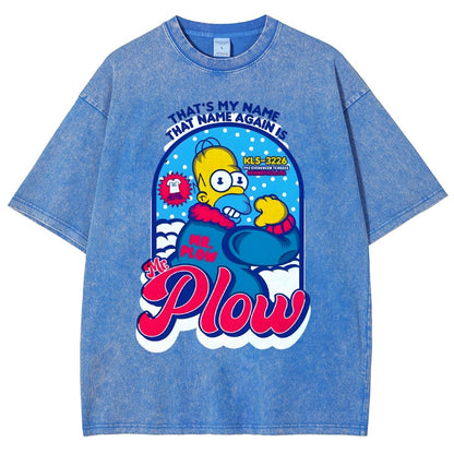 Mr. Snowplow Vintage Distressed T-shirt