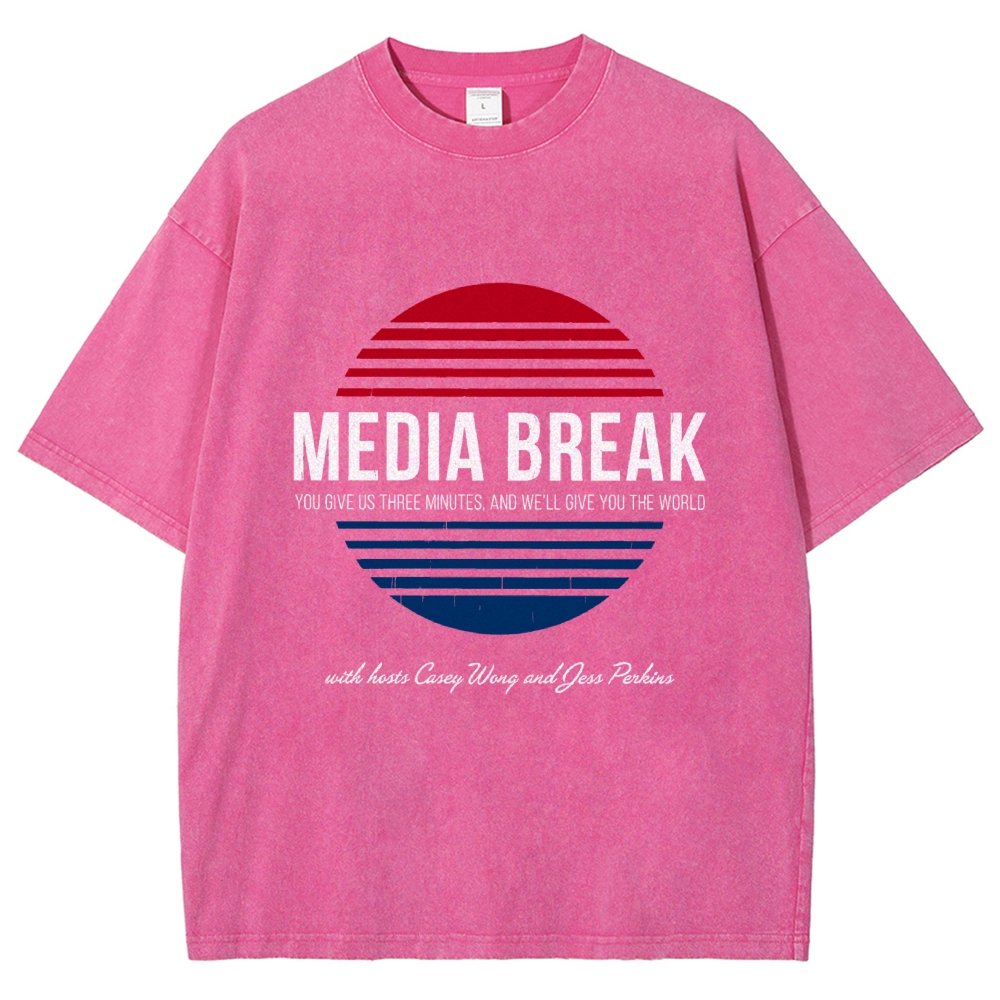Media Break Vintage Distressed T-shirt