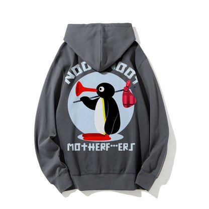 NOOT NOOT MOTHERF***ERS Printed Back Unisex Cotton Hoodie