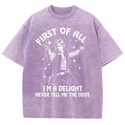 First Of All I'm A Delight Vintage Distressed T-shirt