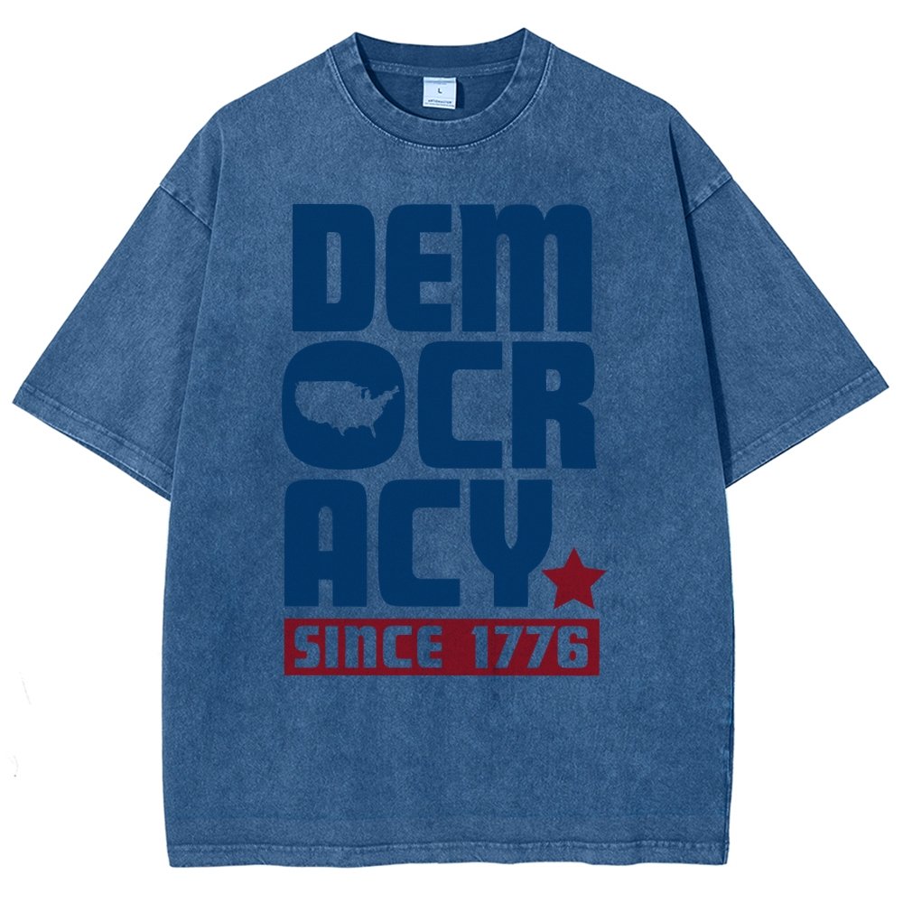 Democracy Since 1776 Vintage Distressed T-shirt