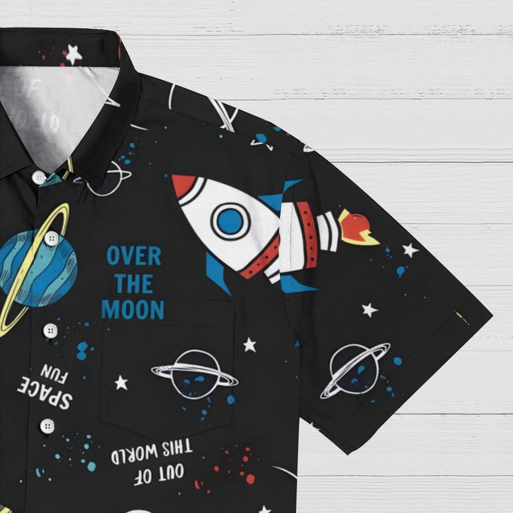 Starry Sky Planet Series Geek Hawaiian Shirt
