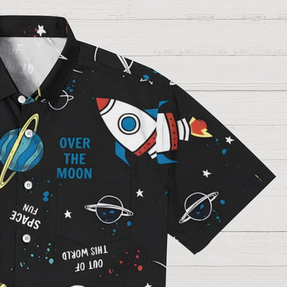 Starry Sky Planet Series Geek Hawaiian Shirt