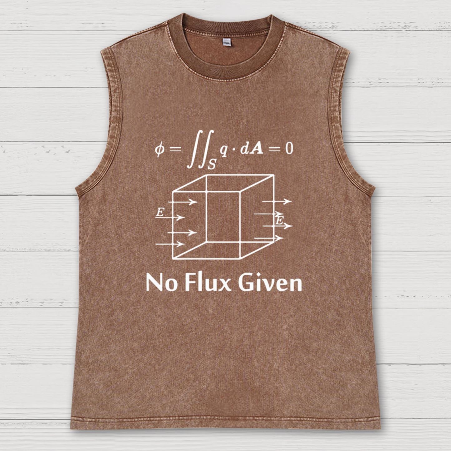 Funny Science Math Physicis Nerdy Vintage Distressed Washed Tank