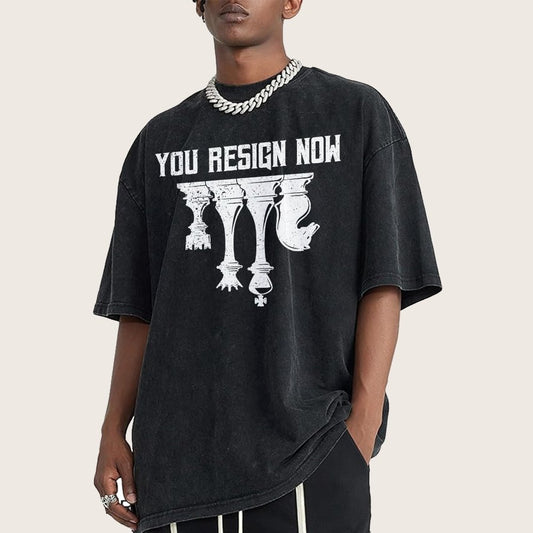 Chess You Resign Now Vintage Distressed T-shirt