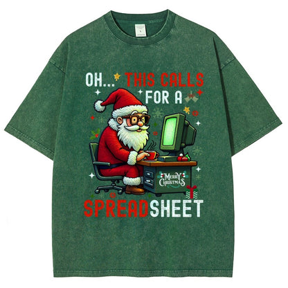Ohh This Calls For A Spreadsheet Vintage Distressed T-shirt