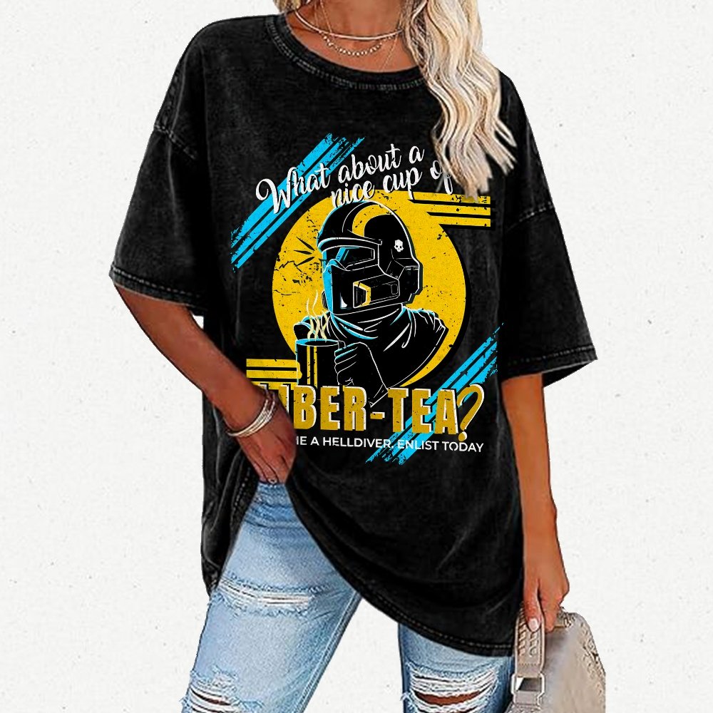 What About A Cup Of Liber-Tea Vintage Distressed T-shirt