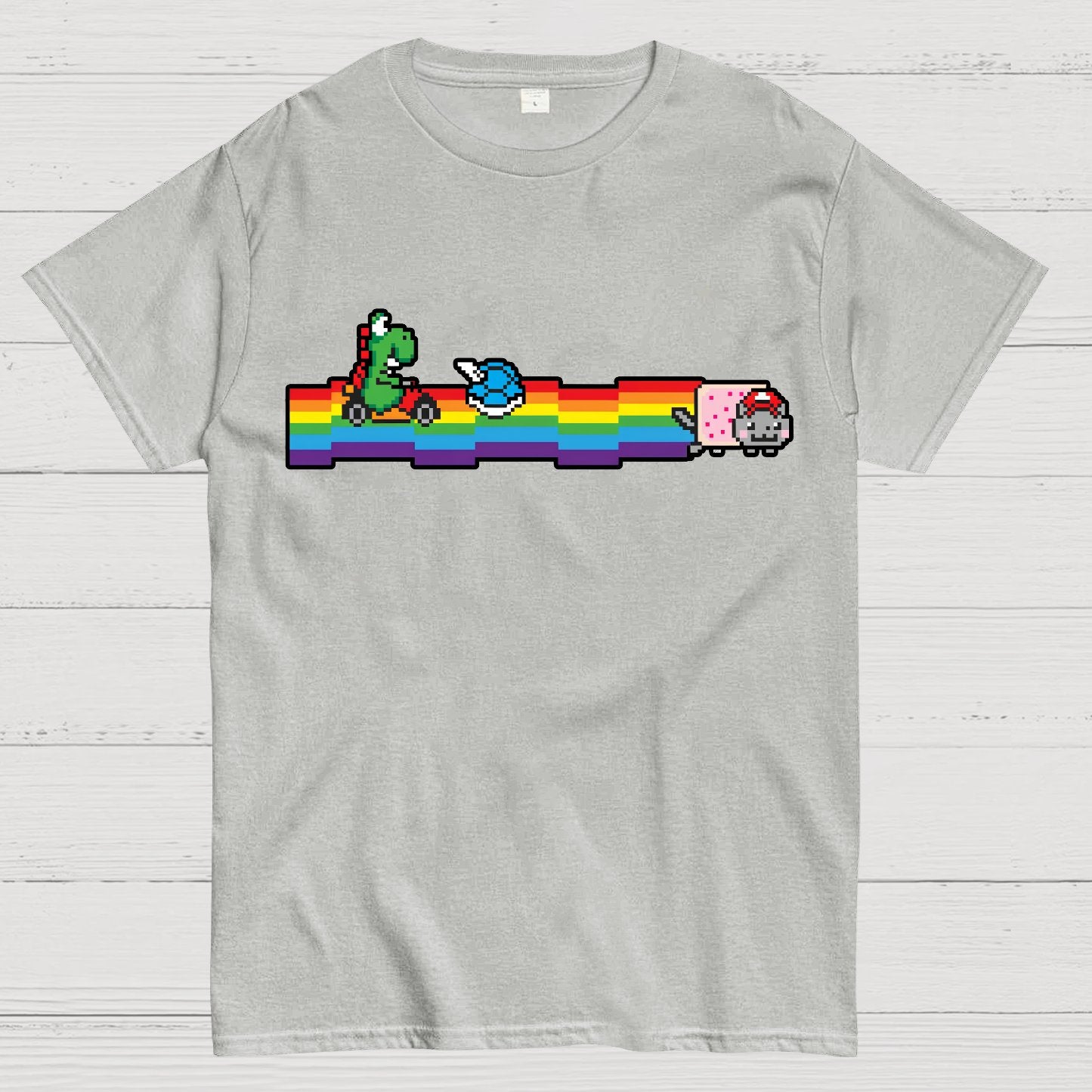 Rainbow Kart Geek T-Shirt