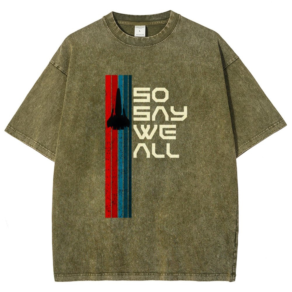So Say We All Vintage Distressed T-shirt