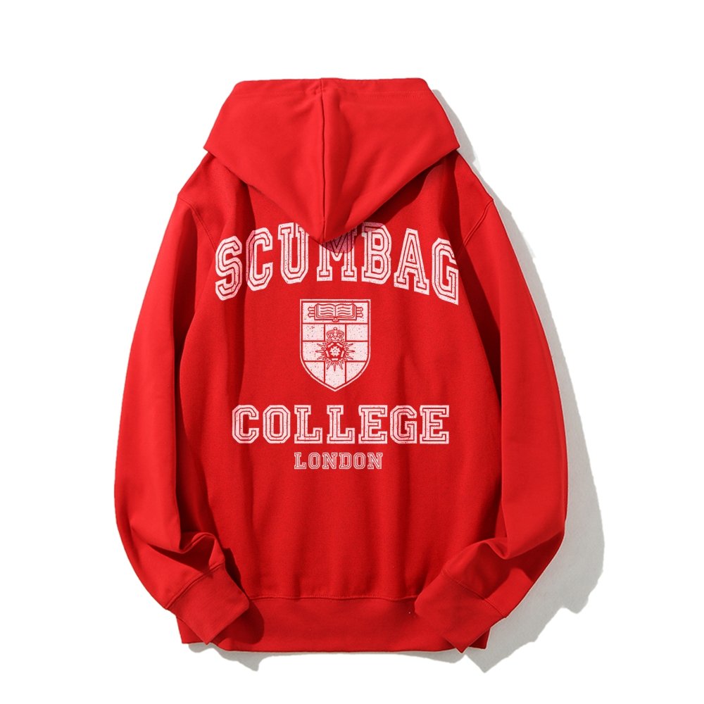 Scumbag College Unisex Printed Back Unisex Cotton Hoodie