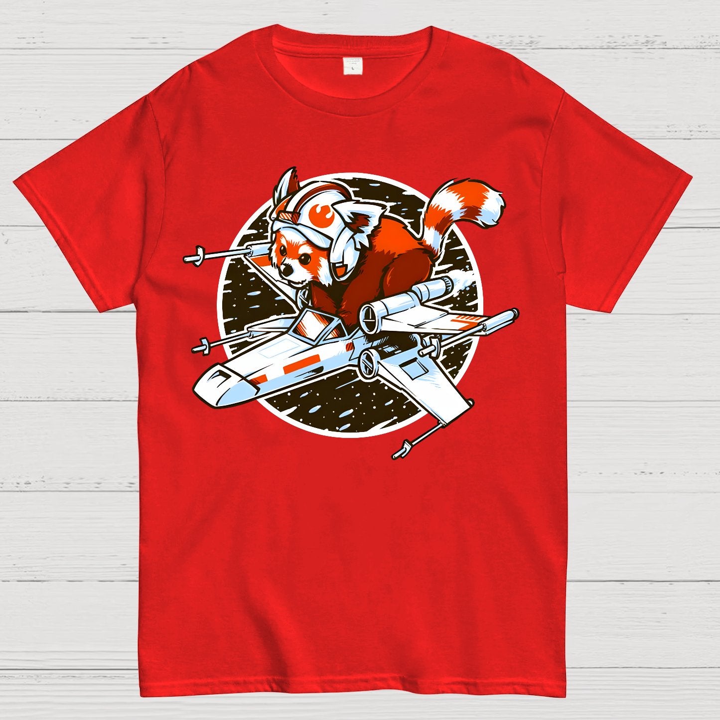 Red panda, Standing By Geek T-Shirt