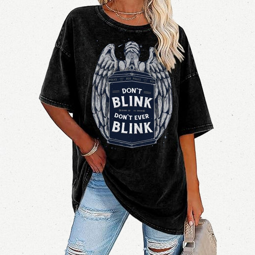 Don't Blink Vintage Distressed T-shirt