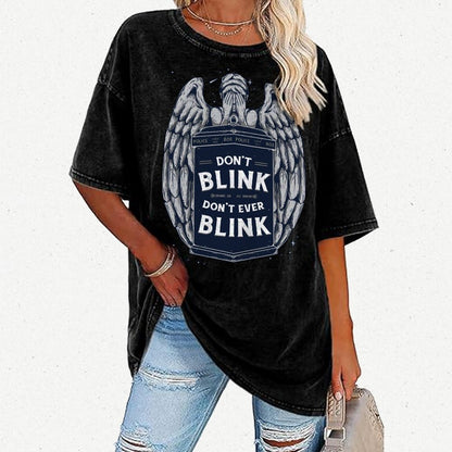 Don't Blink Vintage Distressed T-shirt