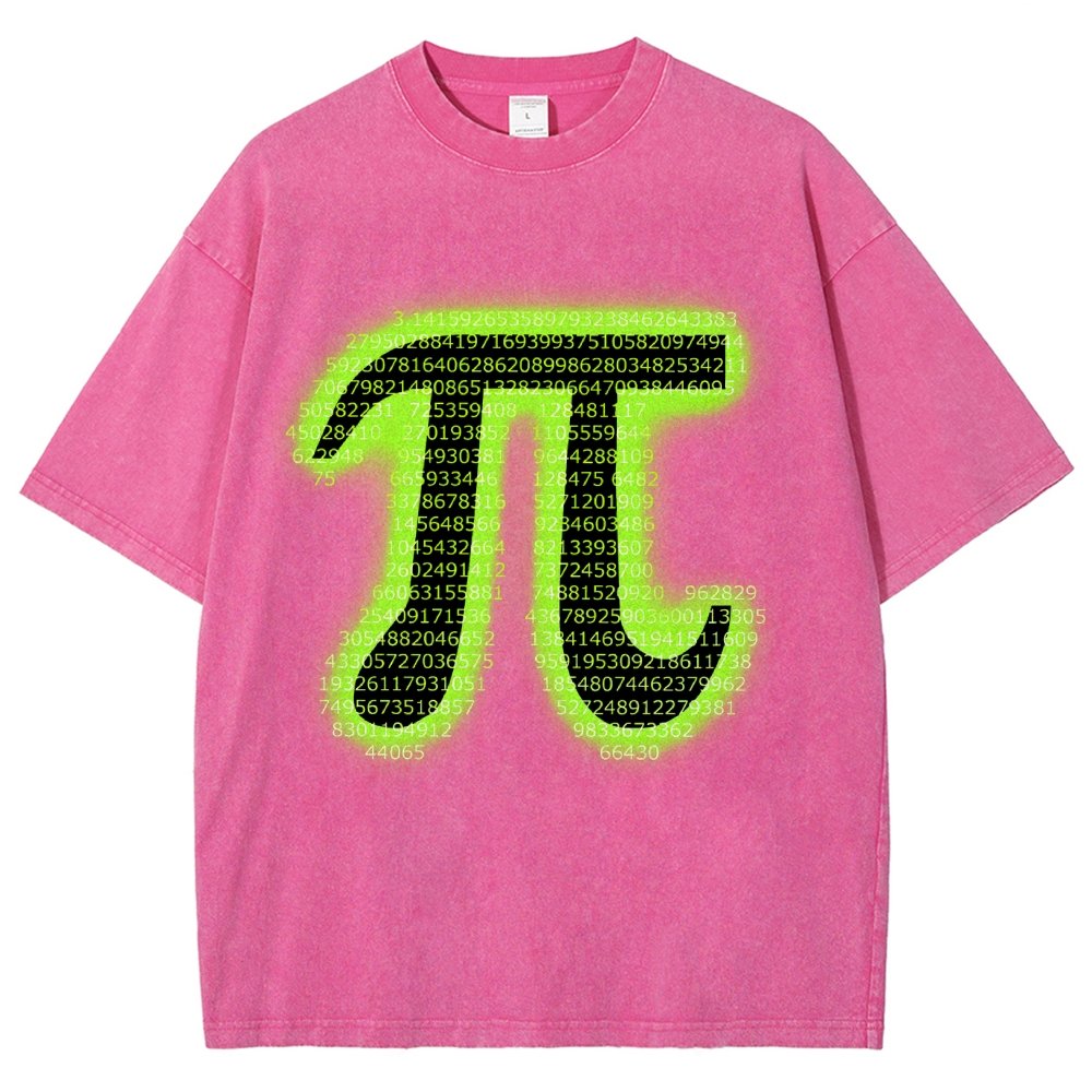 Pi Vintage Distressed T-shirt