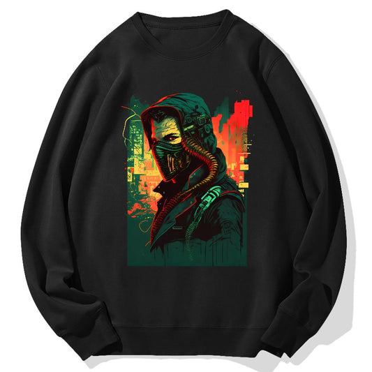 Cyber Hacker Geek Cotton Sweatshirt