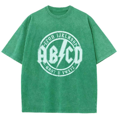 Hard Rock Alphabet Vintage Distressed T-shirt