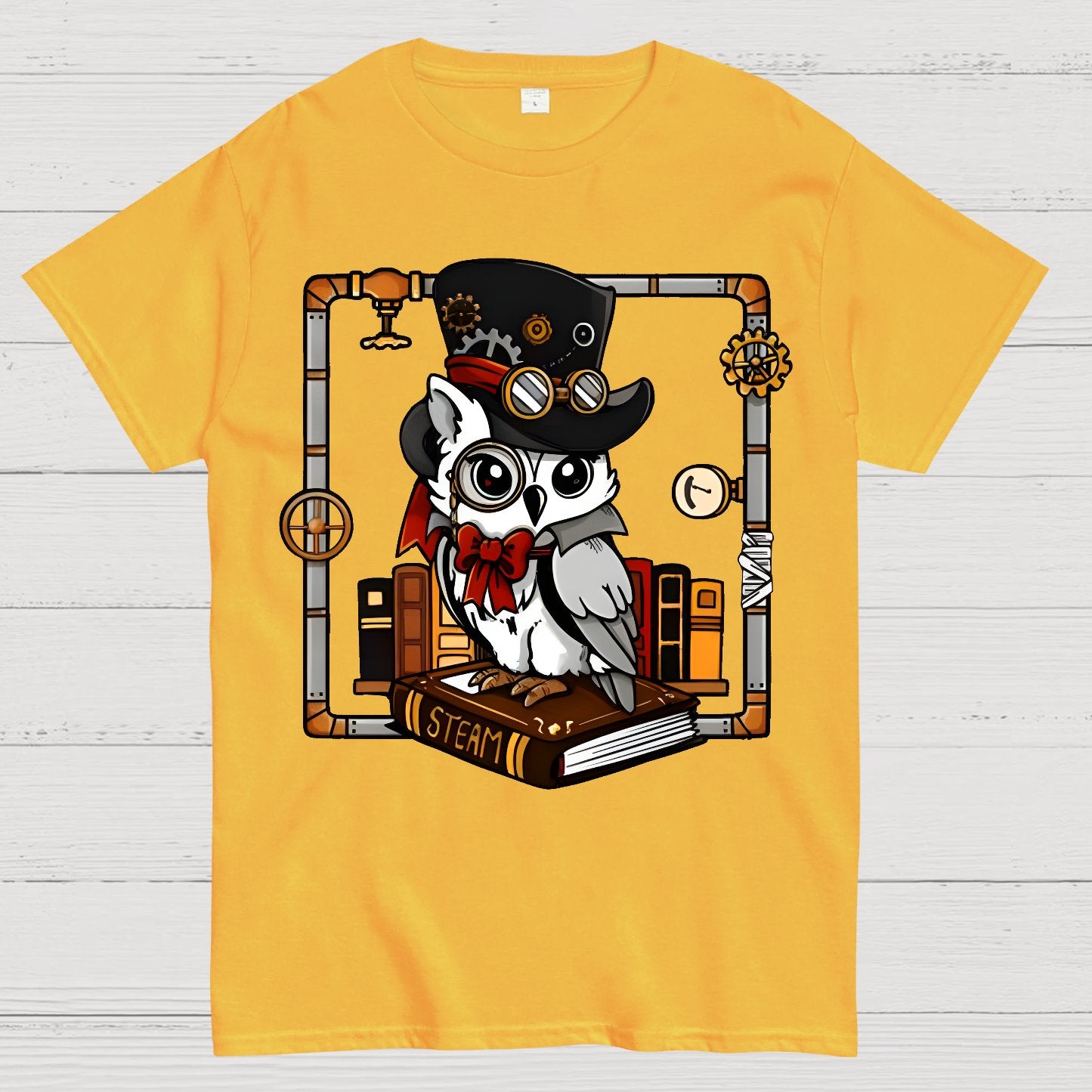 Steampunk Owl Geek T-Shirt