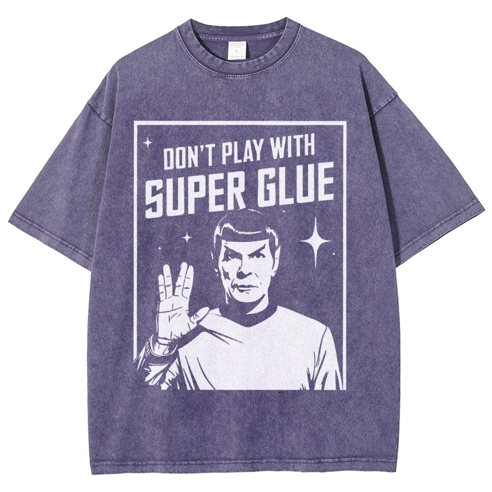 Don't Play With Superglue Vintage Distressed T-shirt
