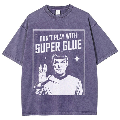 Don't Play With Superglue Vintage Distressed T-shirt