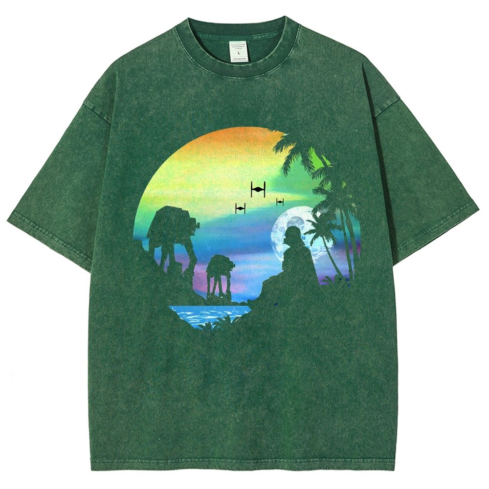 Conquer the paradise Vintage Distressed T-shirt