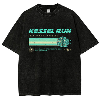Retro Vintage Parsecs Vintage Distressed T-shirt