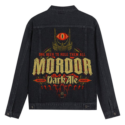 A Glass Of Beer Can Cure All Diseases Denim Jacket