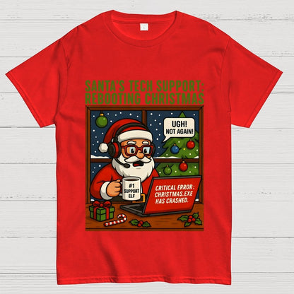 Santa's Tech Support  Geek T-Shirt