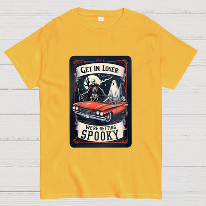 Get In Loser We're Getting Spooky Tarot Card Halloween T-Shirt