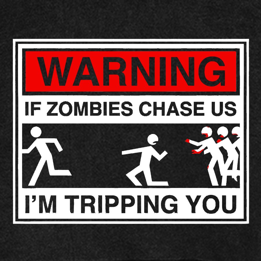 If Zombies Chase Us Vintage Distressed Vintage Distressed Hoodie