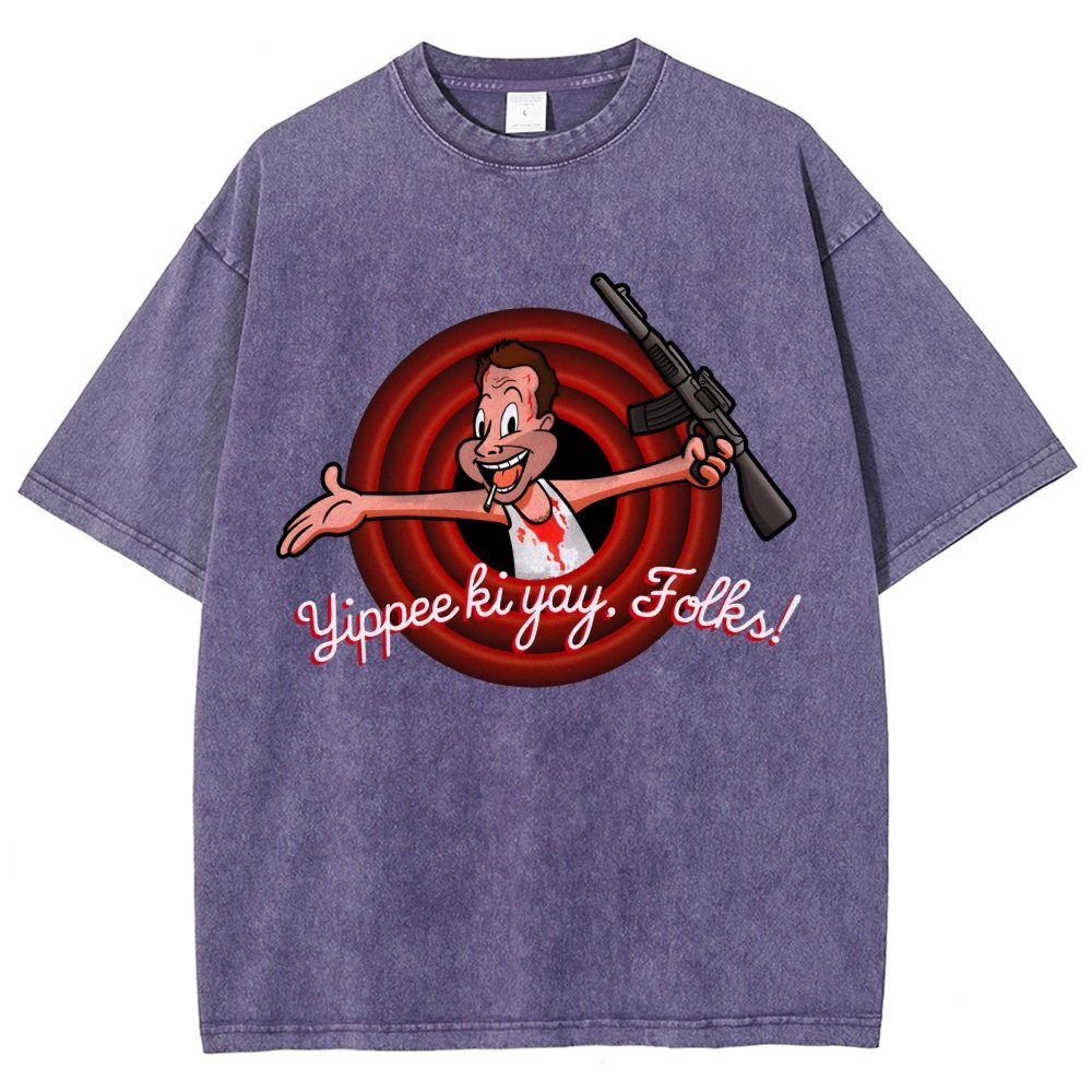 Yippee ki yay. folks! Vintage Distressed T-shirt