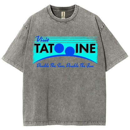 Double The Sun  Double The Fun Vintage Distressed T-shirt