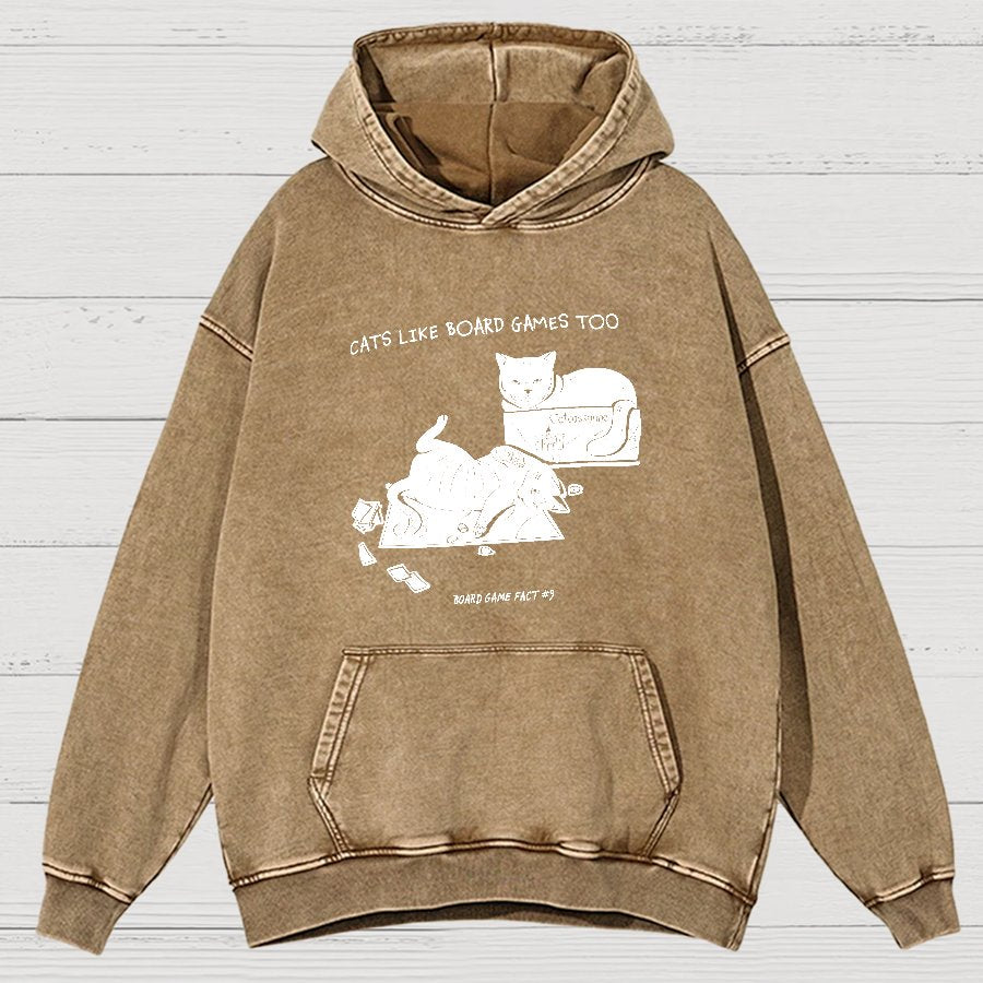 Board Game Fact #9 Vintage Distressed Hoodie
