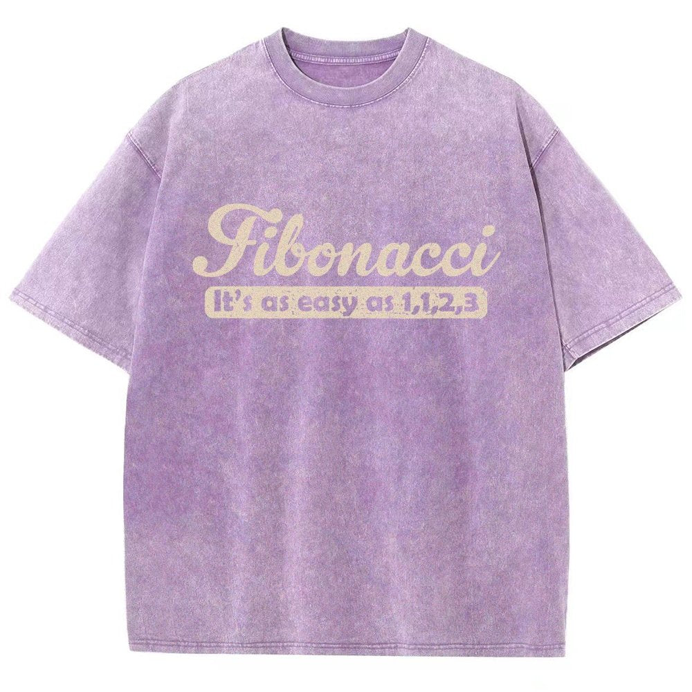 Fibonacci Funny Math Vintage Distressed T-shirt