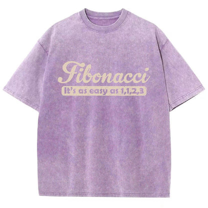Fibonacci Funny Math Vintage Distressed T-shirt