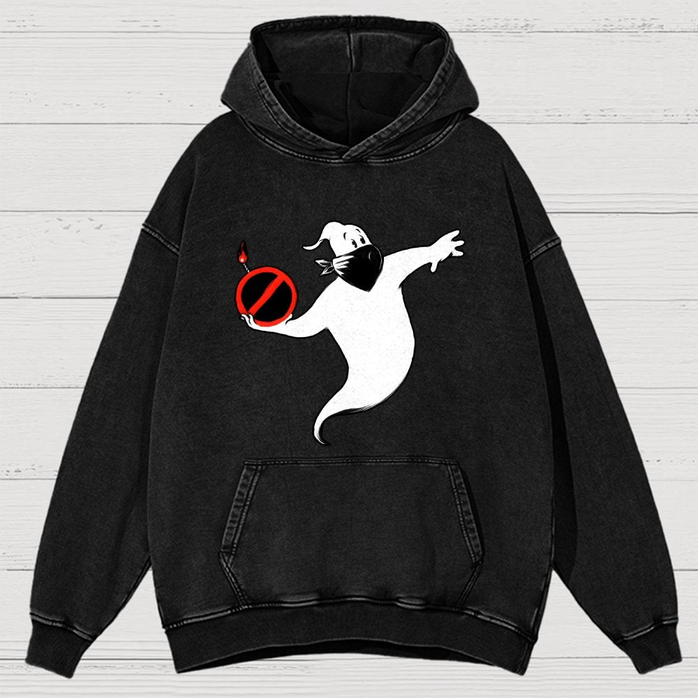 Spooksy Vintage Distressed Hoodie