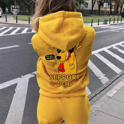 Support Or Not? Printed Back Unisex Cotton Hoodie