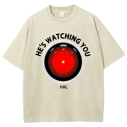 HAL Is Watching YOU Vintage Distressed T-shirt