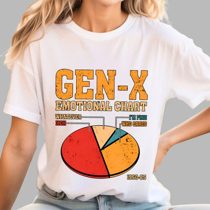 Gen-X Emotional Chart Geek T-Shirt