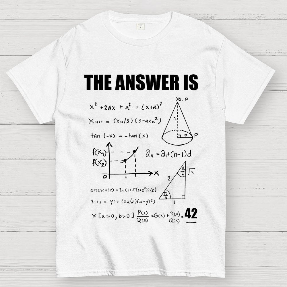 42 The Answer To Life The Universe Geek T-Shirt