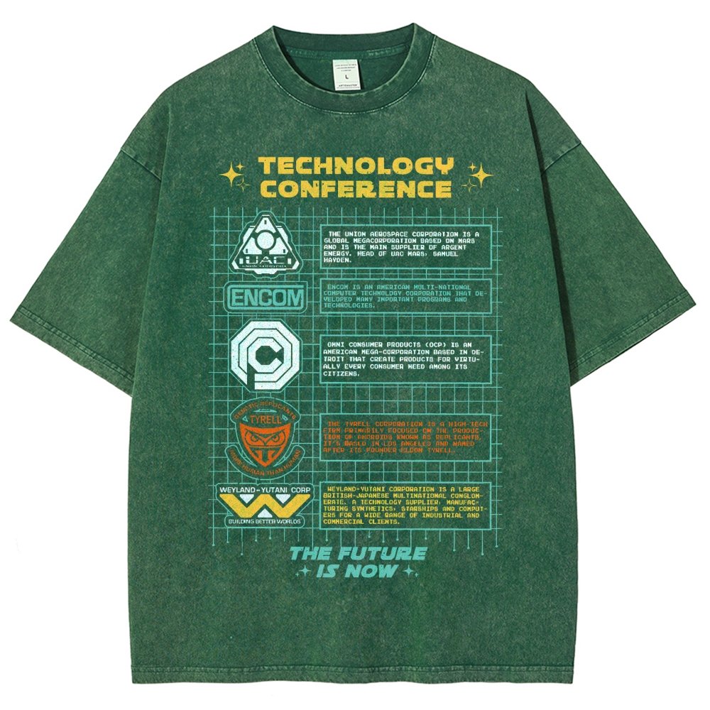 Technology Conference Vintage Distressed T-shirt