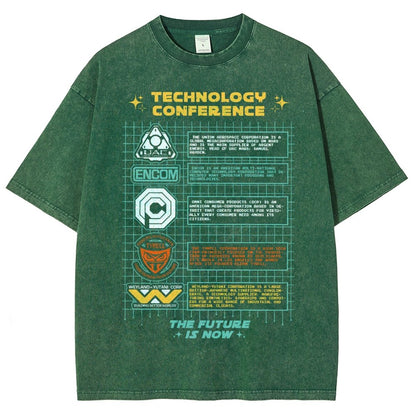 Technology Conference Vintage Distressed T-shirt