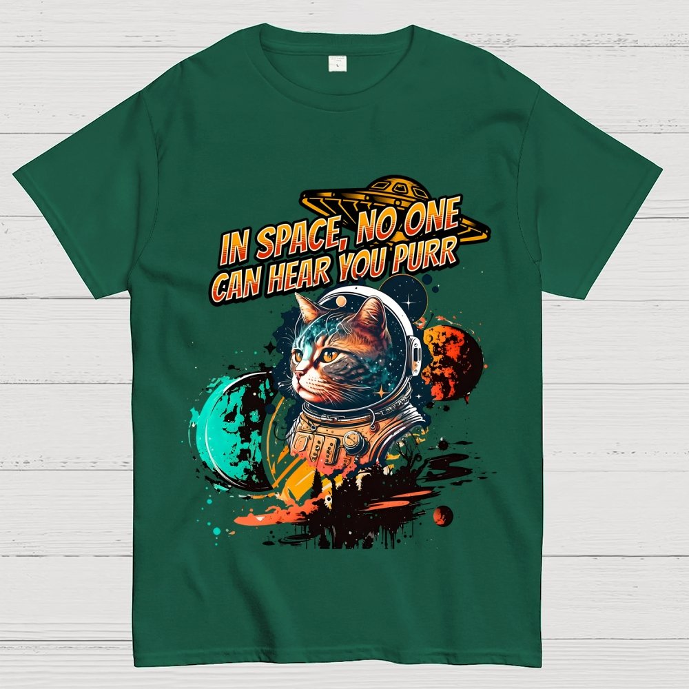 In Space No One Can Hear You Purr Geek T-Shirt