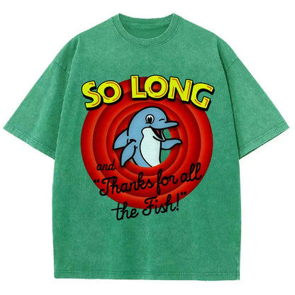 So Long And Thanks For All The Fish Vintage Distressed T-shirt
