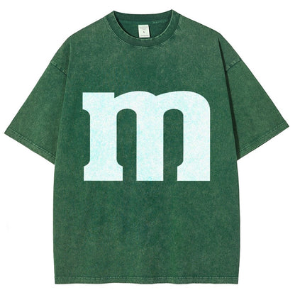 Fun letter M Vintage Distressed T-shirt