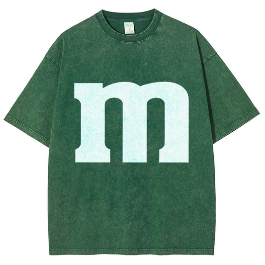Fun letter M Vintage Distressed T-shirt