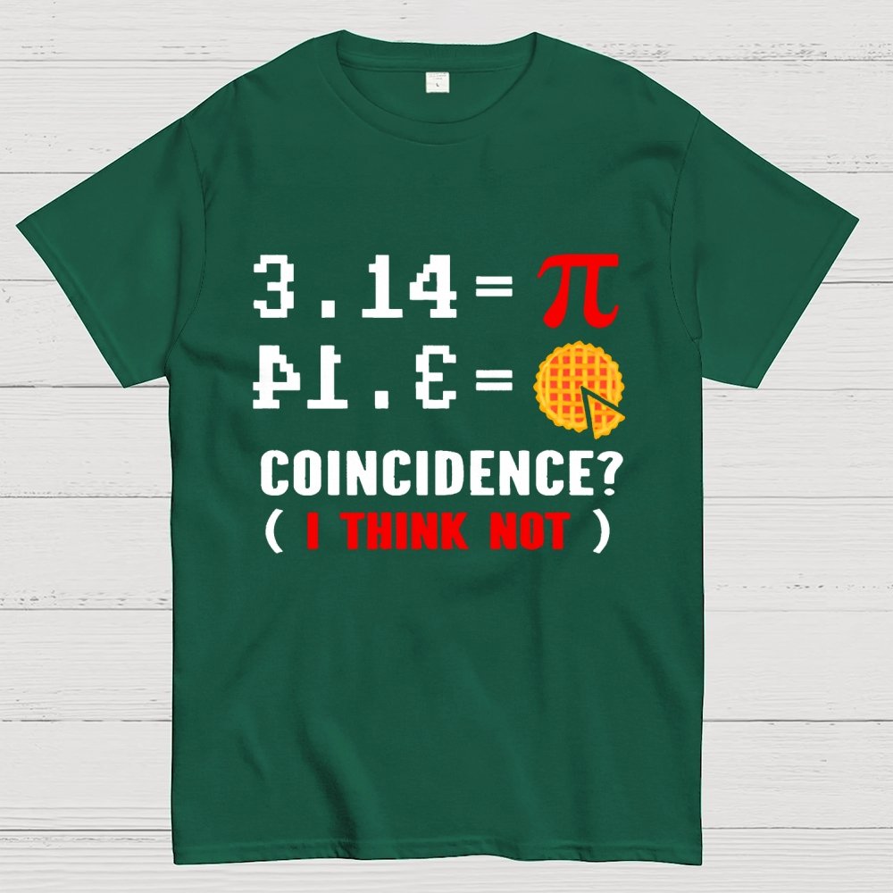 3.14 = pi coincidence (i think not) Geek T-Shirt