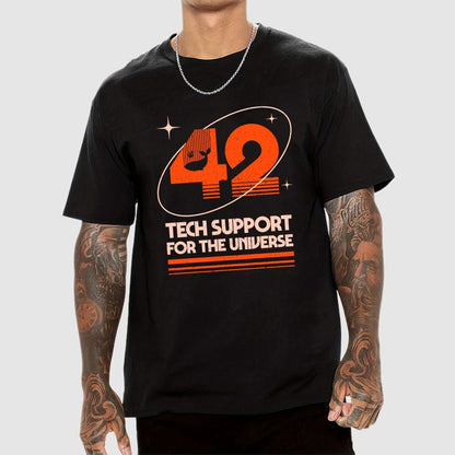 42 - Tech Support For The Universe Geek T-Shirt